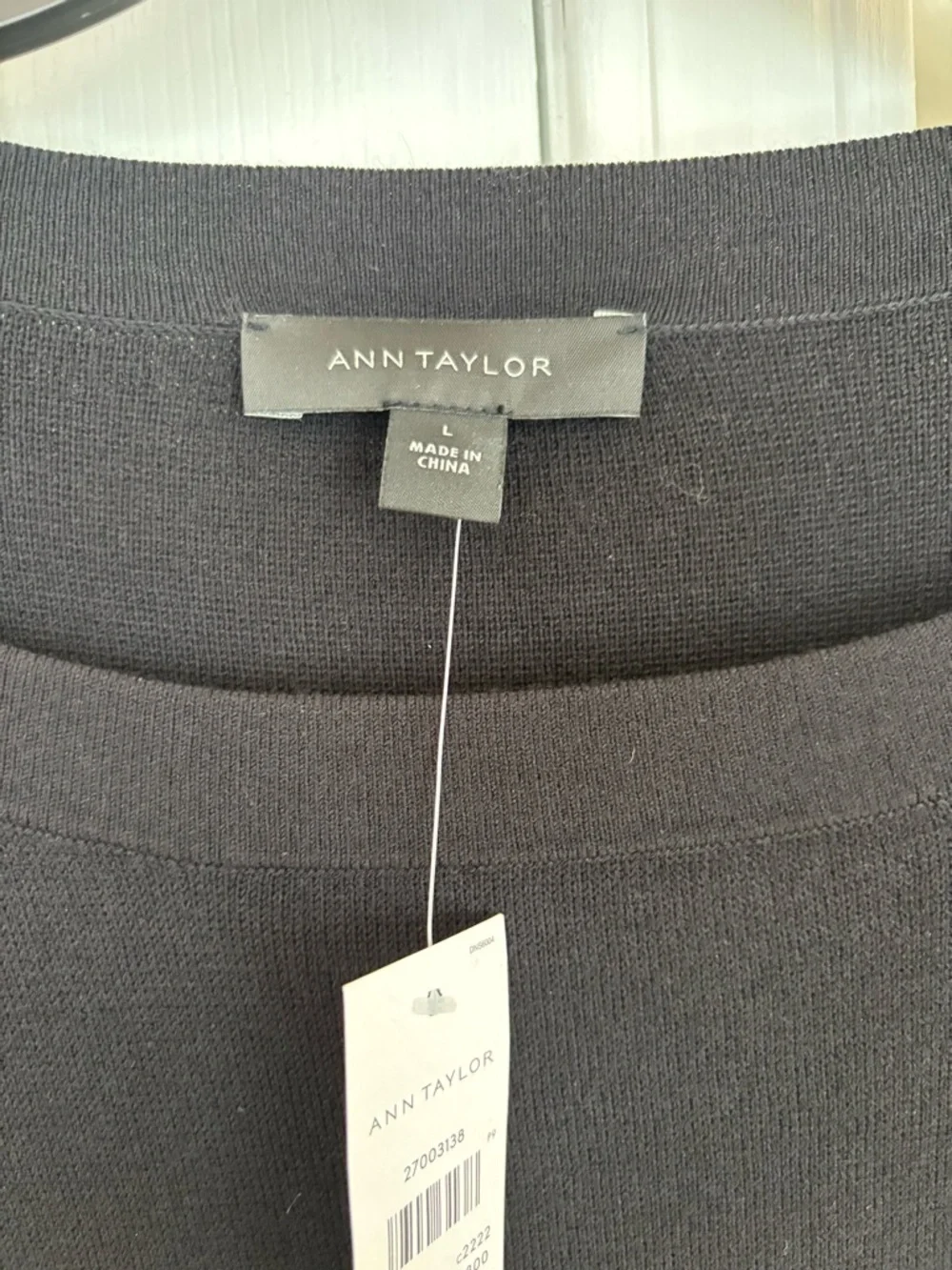 Ann Taylor Black Bow Shoulder Sweater - Picture 3 of 7